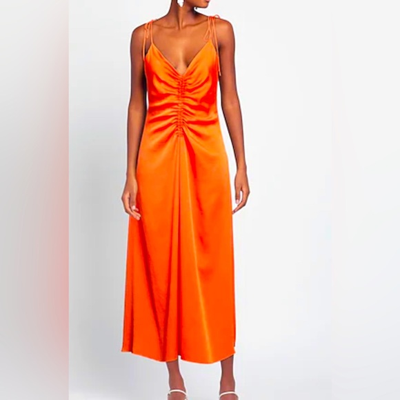 Jason Wu Dresses & Skirts - Retail $310 Jason Wu Silky Satin Orange Slip Dress